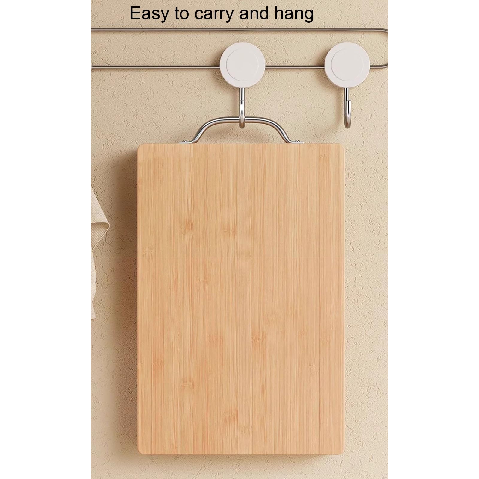 Tabla de Cortar, Tabla Cortar Cocina Madera, Tabla de Cortar de Madera de Doble cara, Bandeja de Madera con asas, Resistente y Duradera(36 * 26 * 1.8/14.1 * 10.2 * 0.7in)
