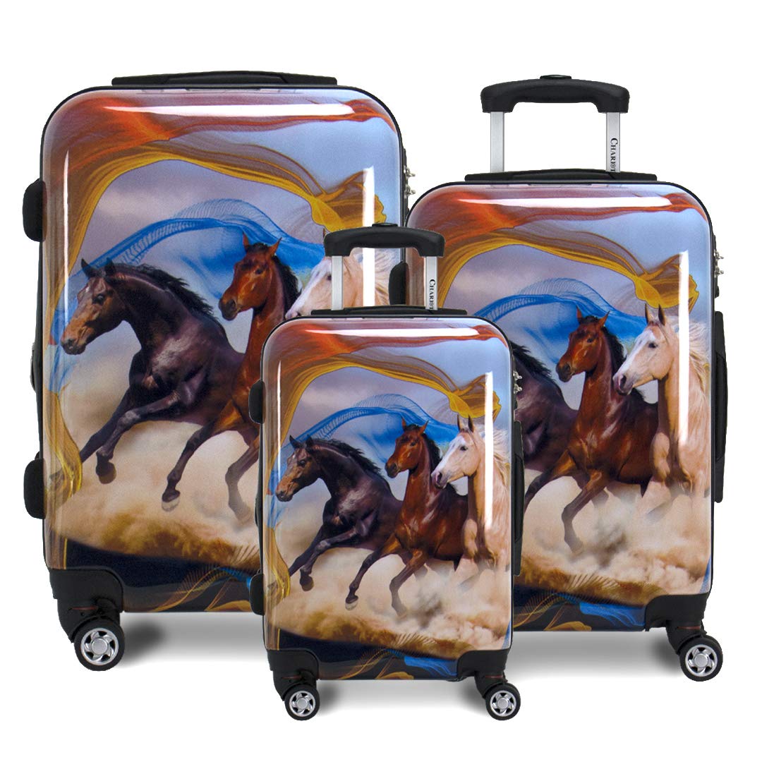 Buy Printed Expandable Hardside Spinner Luggage Set Online at