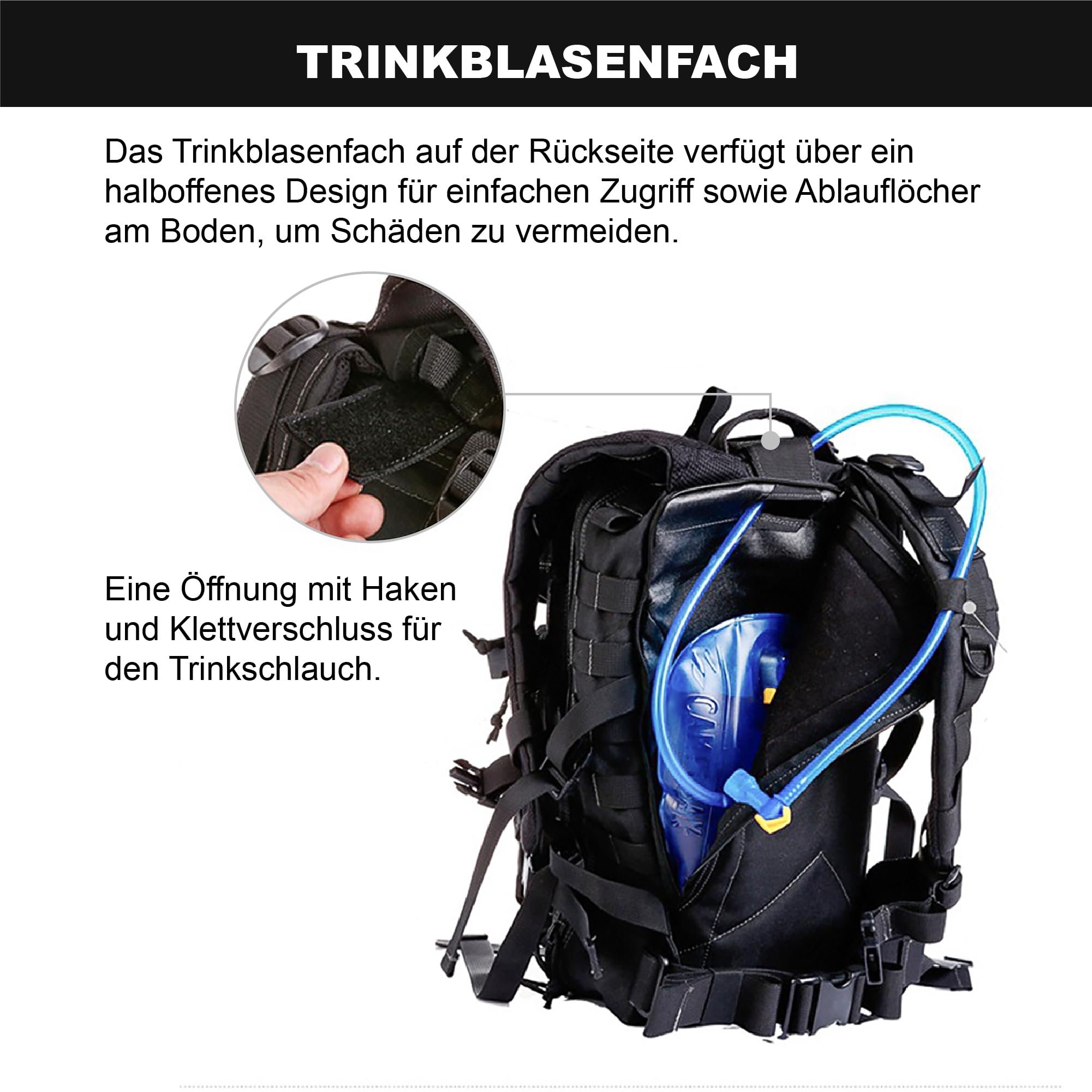 Magforce Mochila táctica de francotirador, 23 L, compacta, militar, con compartimento para portátil, mochila ligera de nailon balístico para exteriores, senderismo y viajes