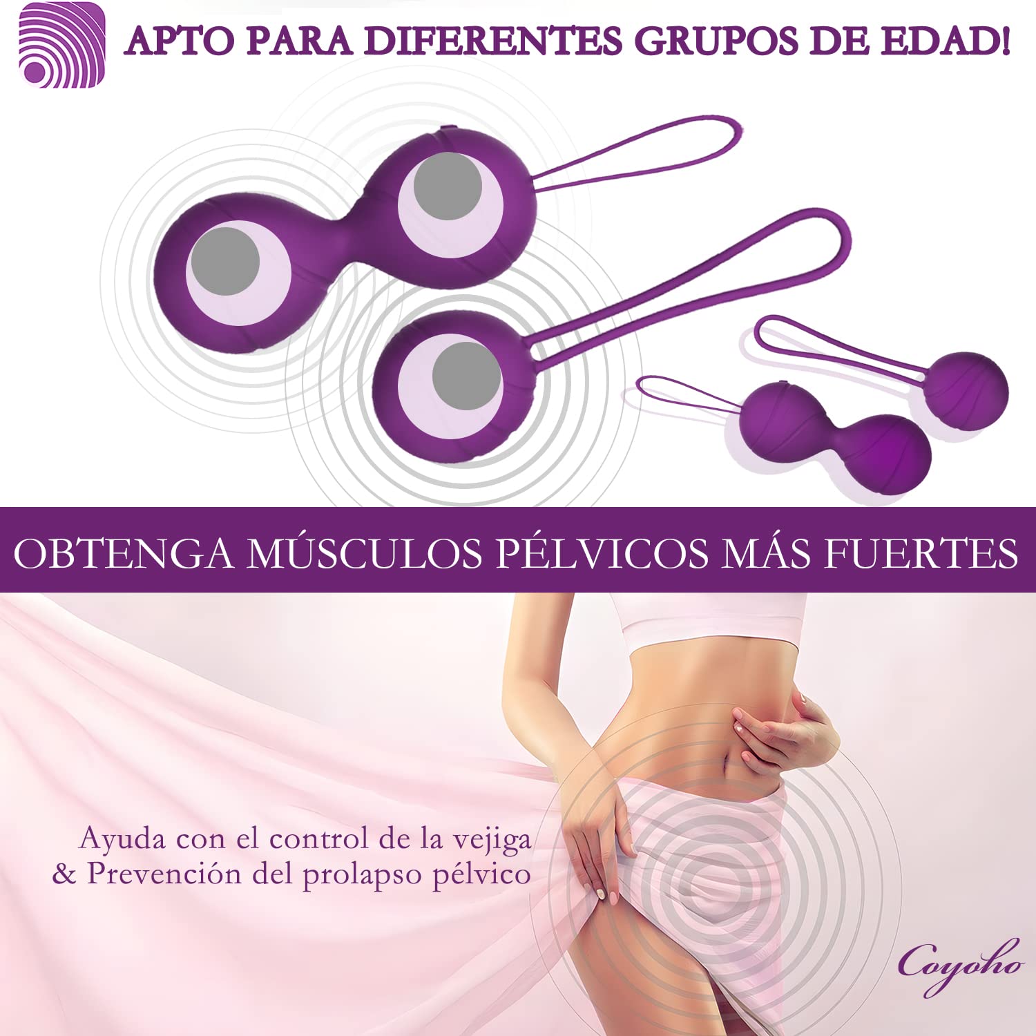 Vibradoreshomre Sexual Mujer con Mando 10 Modes, Bola China Pelota Pélvica de Silicona,Huevo Vibración Sexual Mujer, Bolas China Sexual Impermeable Vibrador mando Distancia Vibradorador Mujer Sex Toys