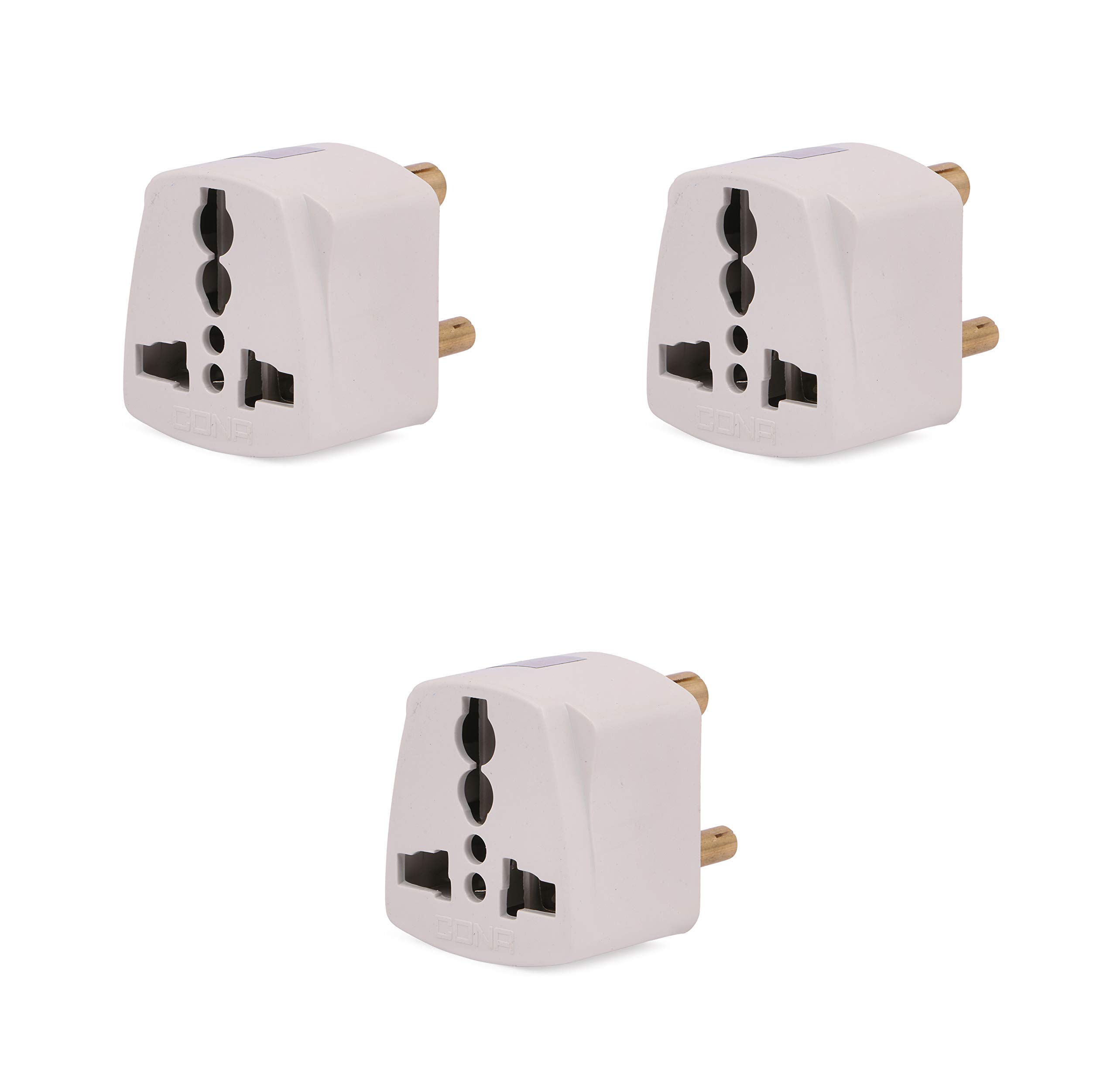 Cona Smyle Euro Universal Conversion Plug, 6A 240V, International Socket, Pack of 3-image-14