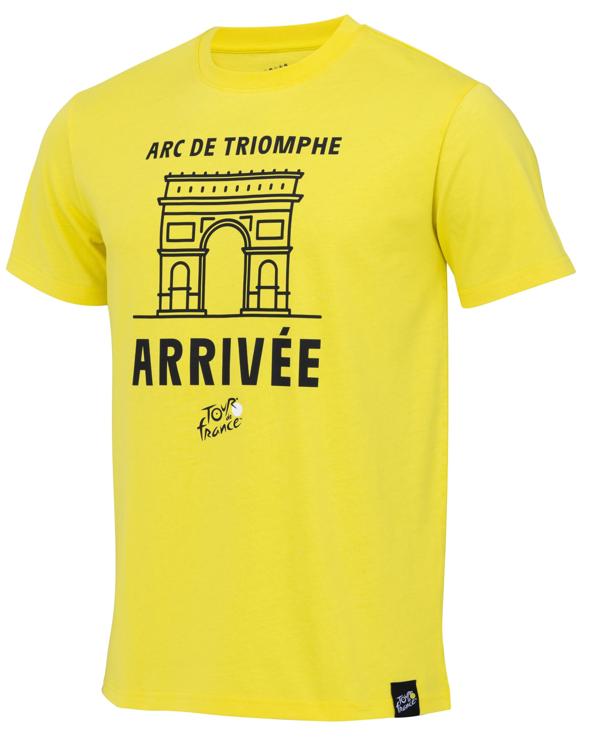 Tour De France Men's Yellow Arc De Triomphe Arrival T-Shirt – Official Cycling Collection, Xl