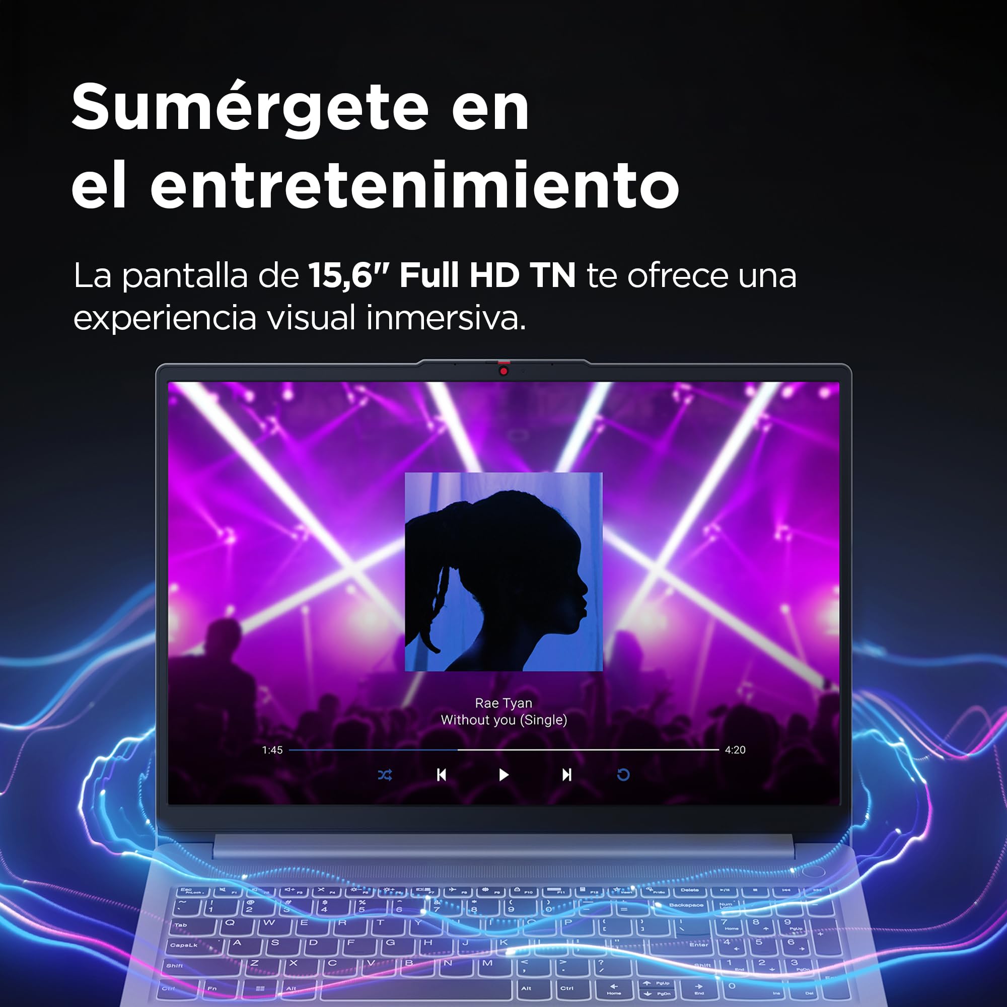 Lenovo IdeaPad Slim 3 Gen 8 – Ordenador Portátil 15.6" FHD (AMD Ryzen 5 40, 16 GB RAM, 512 GB SSD, Gráficos Radeon 610M, Wi-Fi 6, USB-C, Sin Sistema Operativo) Teclado QWERTY en Español – Gris Ártico