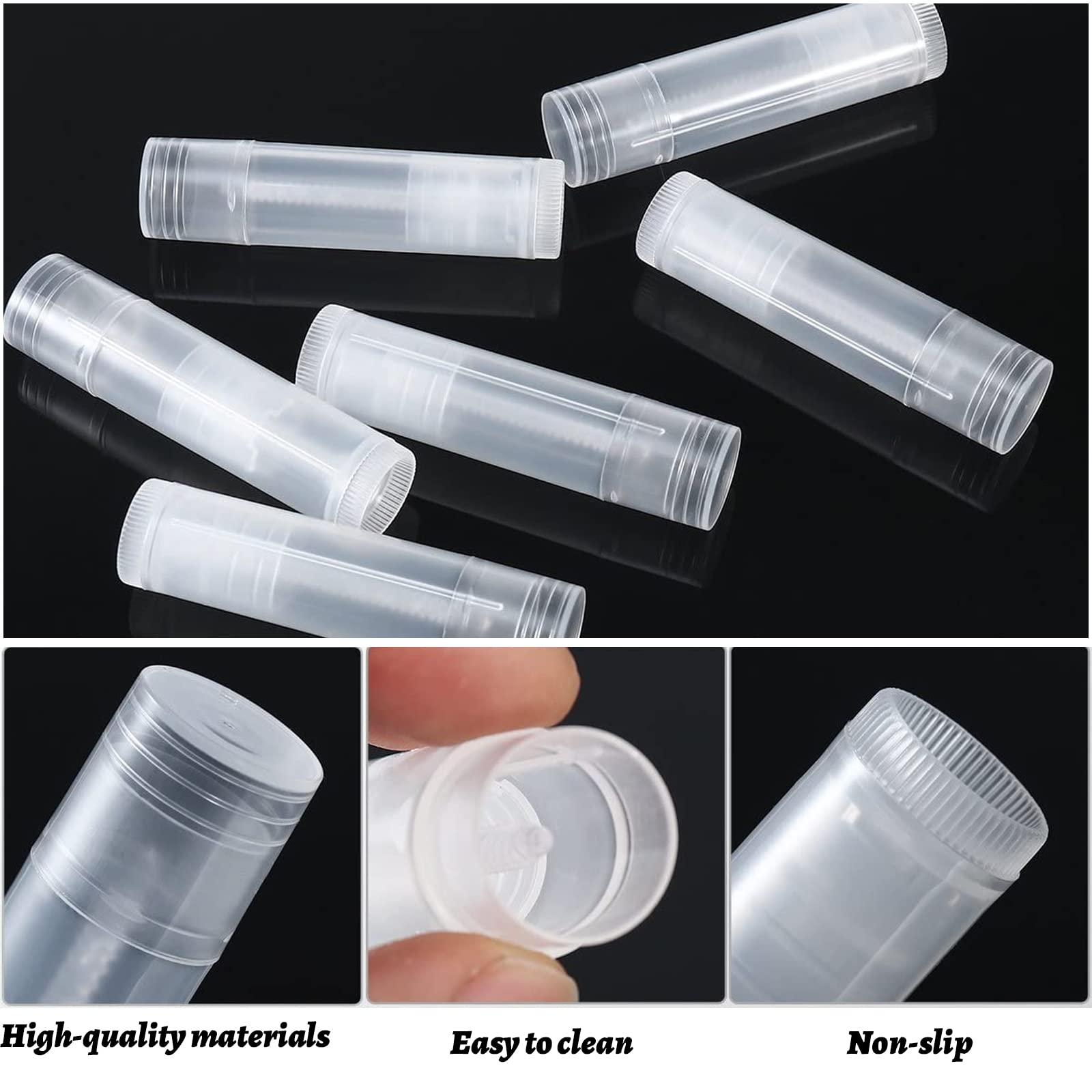 Amazon.co.jp: Kingsie リップバームチューブ 25個セット 半透明  