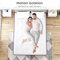 Vista 6 de Twin Mattress, 12 Inch Hybrid Twin Mattress, Twin Size Mattress in a Box, Plush Foam Mattress with Individually Pocketed Coils, Motion Isolation for