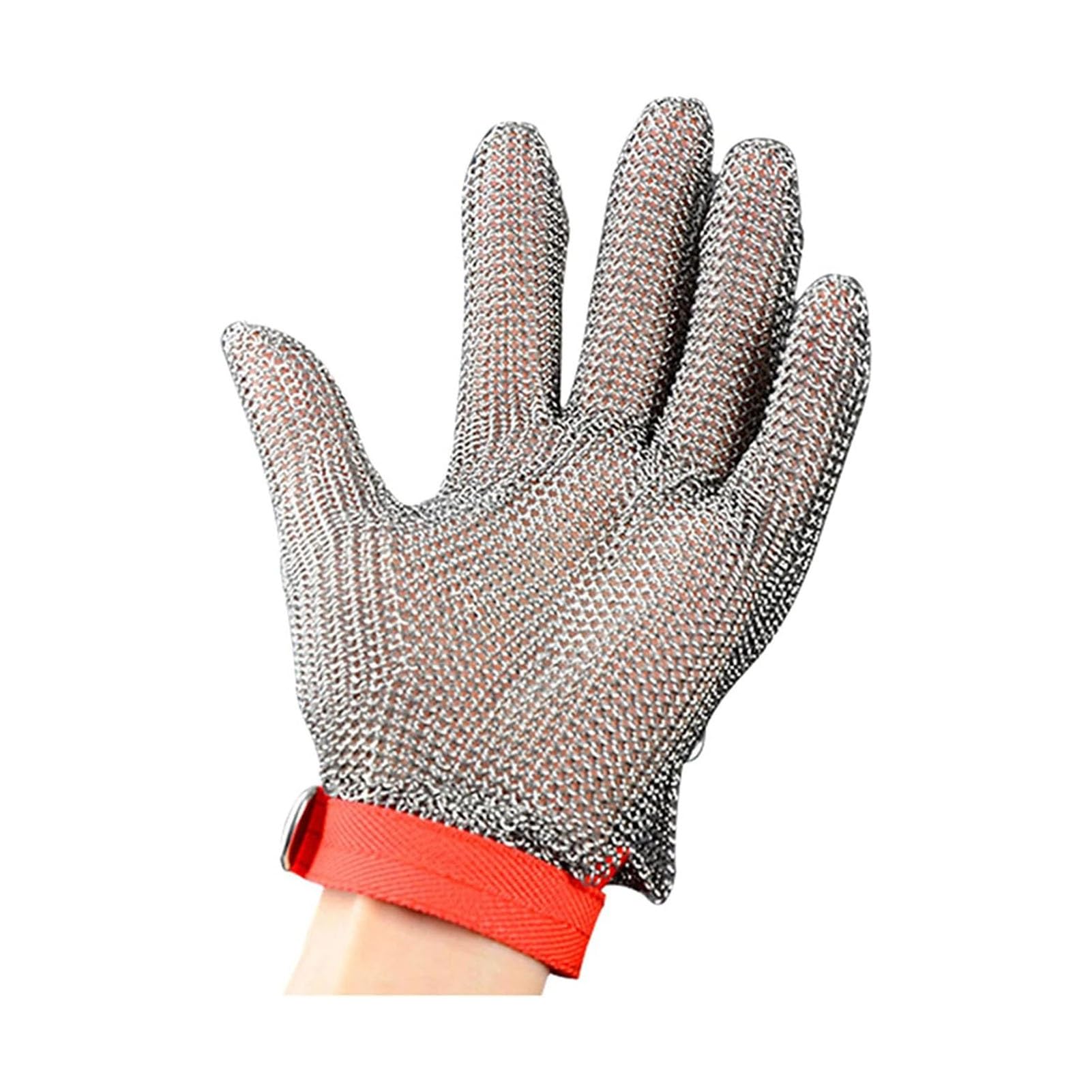 Safety Work Gloves Rękawice Kolcze Ze Stali Nierdzewnej 316L Odporne Na Przecięcie, Rękawice Rzeźnicze Bezpieczne Dla Żywności Do Krojenia Mięsa, Krojenia, Bezpieczeństwo W Kuchni(2 pcs,M)