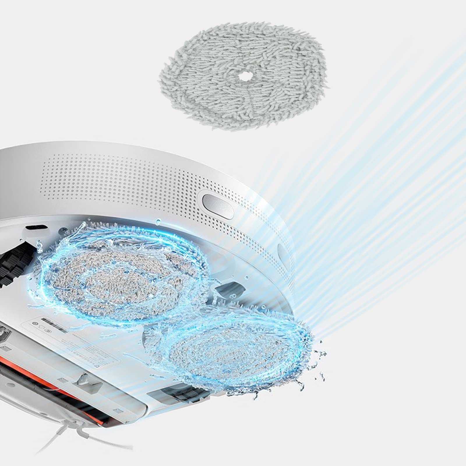 BAMBOOST Panno Di Ricambio Per Xiaomi Dreame W10/W10 Pro, 2 Pezzi, Alta Assorbenza, Facili Da Installare, Lavabili