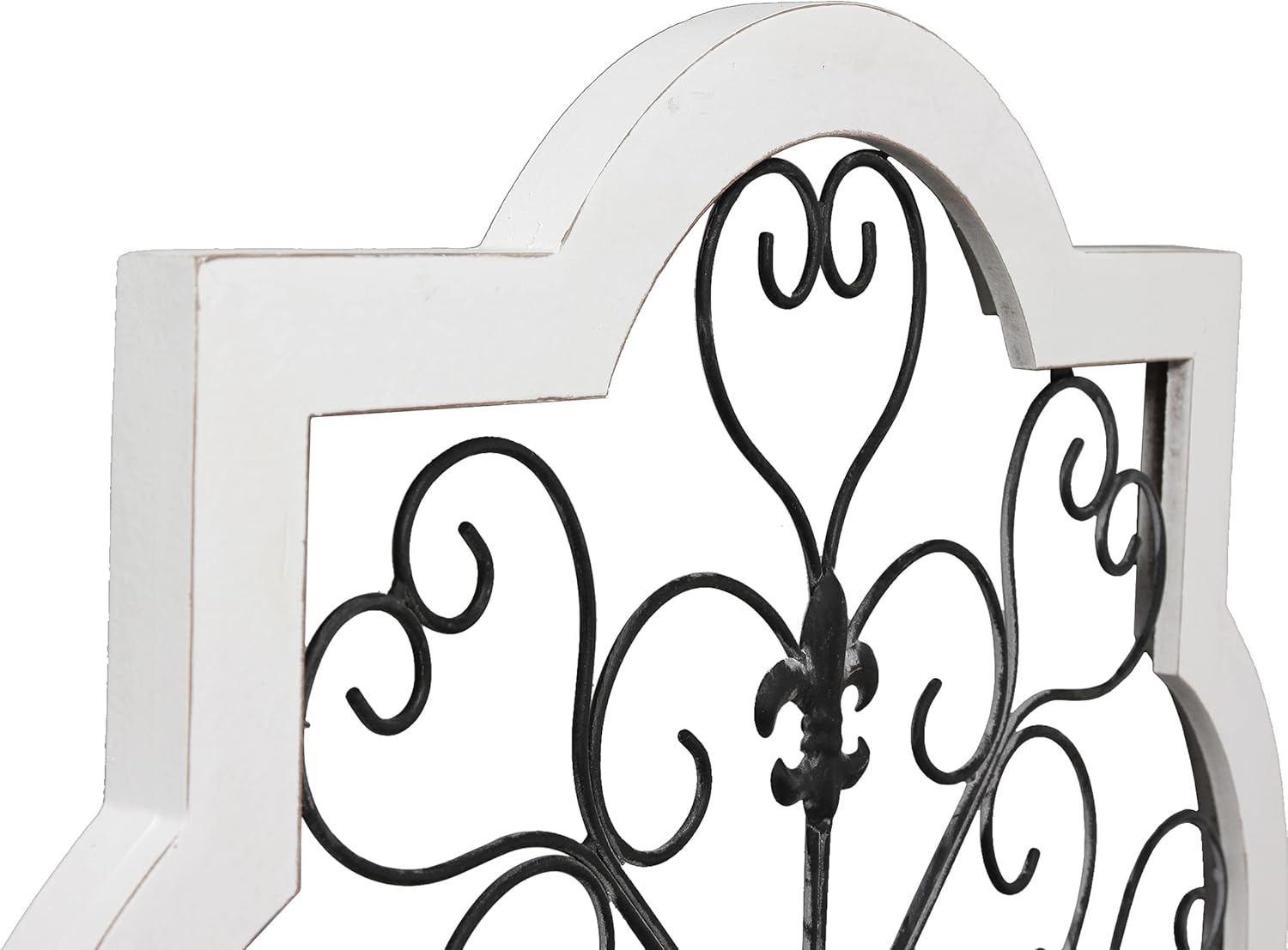 Buy Vintage Wood and Metal Wrought Iron Wall Decor 24, Hanging