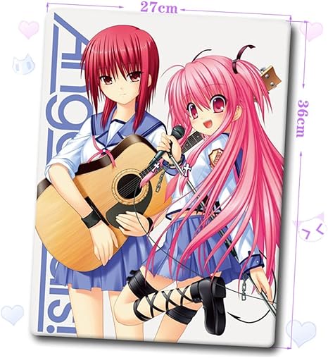 Amazon 菊亭屋 Angel Beats 由依 ユイ 岩沢麻美 岩沢まさみ マウスパッド コスプレ道具 アニメ キャラクター ゲーミング マウスパッド サイズ360 270 3mm アニメ 萌えグッズ 通販