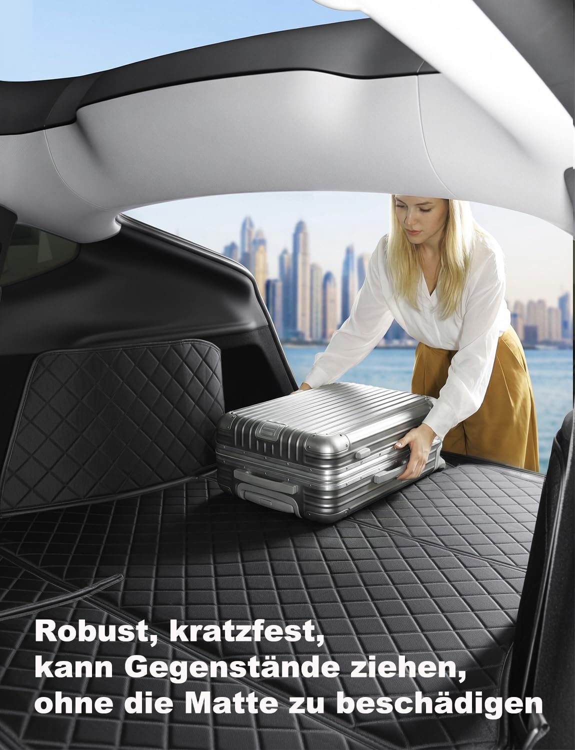 Kofferraummatte für Tesla Model Y Juniper 2025 2026 Neues Tesla Model Y Juniper Zubehör Kofferraummatte Haustiermatte Kofferraumschutz