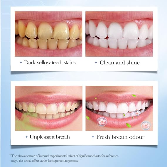 Teeth Whitening Toothpaste Tablets, Chewing Toothpaste Tablets, Help Strengthen and Protect Tooth Enamel, Resist Plaque Whitening, and Freshen Breath (30pcs, Honey Peach)