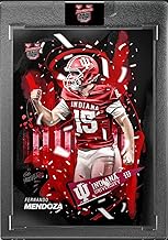 2025 Topps Bowman U Now Fernando Mendoza #FM Championship Game Card Art Indiana Hoosiers Rookie RC Football Card
