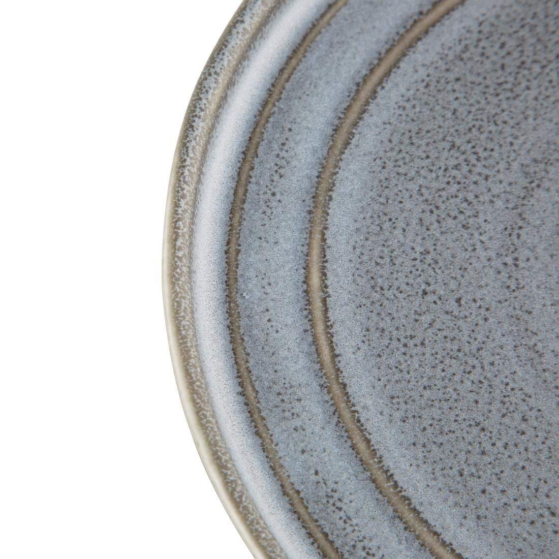 Olympia Cavolo Charcoal Dusk - Platos redondos planos (270 mm, 4 unidades), color gris
