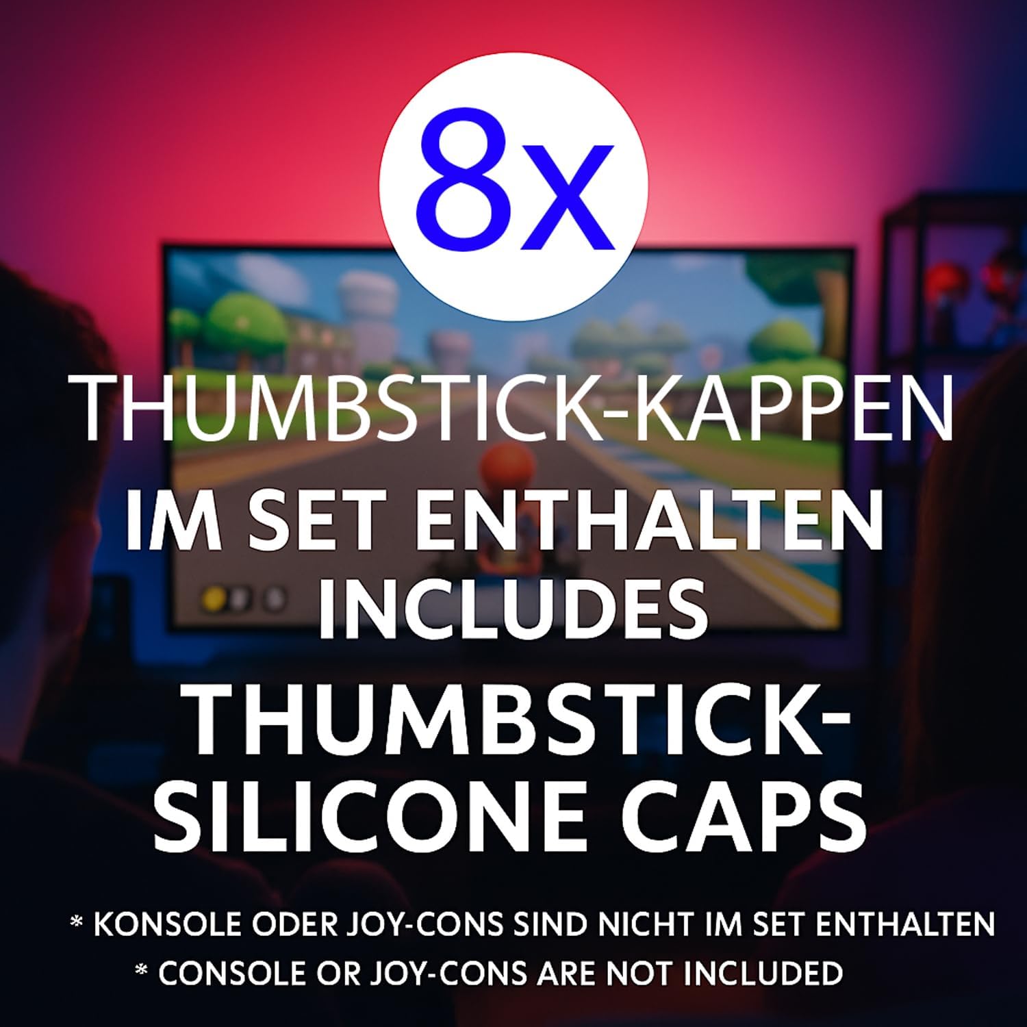 MatoSan Thumbstick Grip Caps for Switch 2– Silicone Joystick Covers Compatible with Switch 2 Controllers – Ergonomic Non-Slip Thumb Grips for Precise Control (Version 1) - Image 3