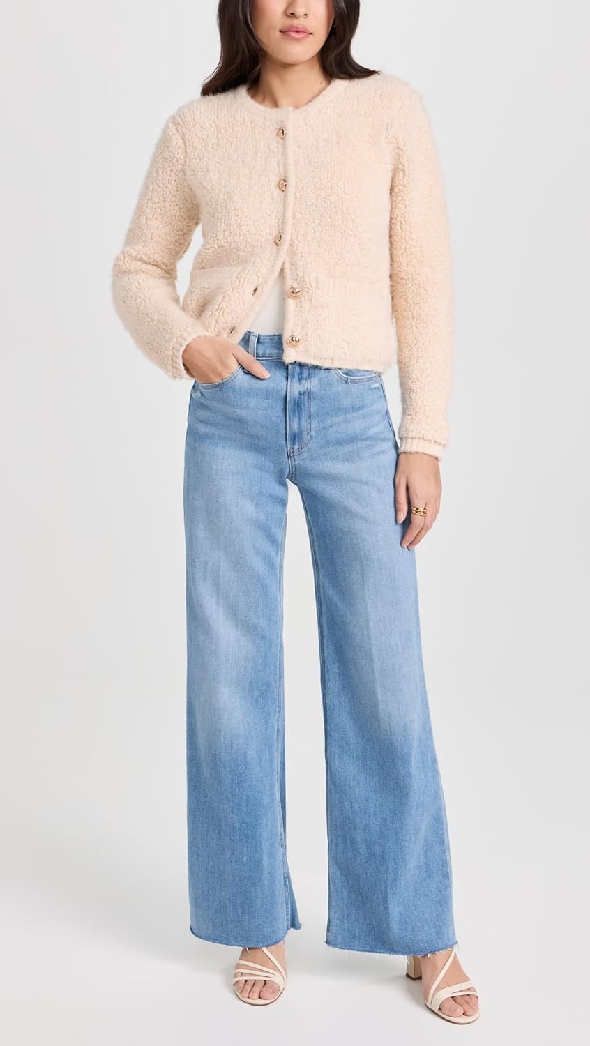 PAIGE Women's Anessa 31" Jeans with Raw Hem - Image 5