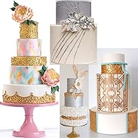 Vista 5 de Alfombrilla de silicona enorme, mini botones de lentejuelas repetidas, herramientas de decoración de pasteles de boda para molde de fondant