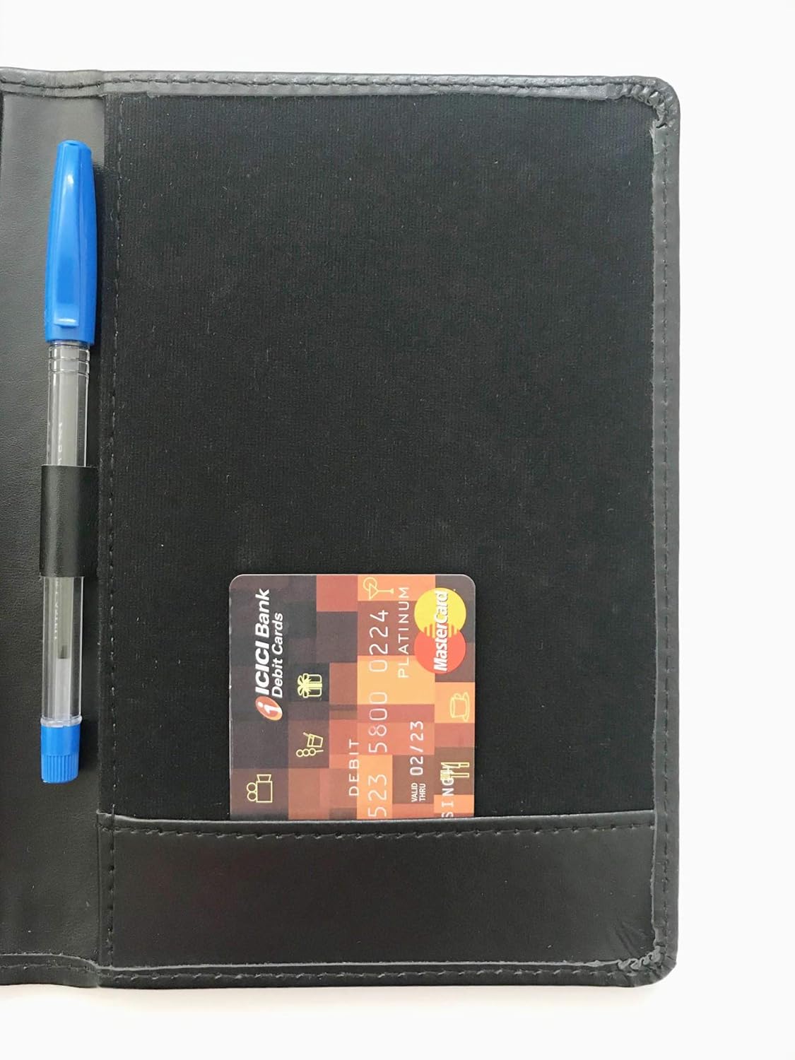 NJ Bill folder for hotel and Restaurant, Guest Check Presenter, Bill folder with Credit Card Pocket and Bill Receipt Pocket for Hotel and Restaurant (5.5x8 Inches) - BLACK LEATHER NJ Bill folder for hotel and Restaurant, Guest Check Presenter, Bill folder with Credit Card Pocket and Bill Receipt Pocket for Hotel and Restaurant (5.5x8 Inches) - BLACK LEATHER