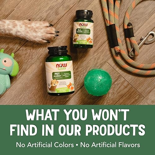 Miniatura 7 de NOW Pet Health, suplemento de L-lisina, polvo, formulado para gatos, certificado NASC, 8 onzas