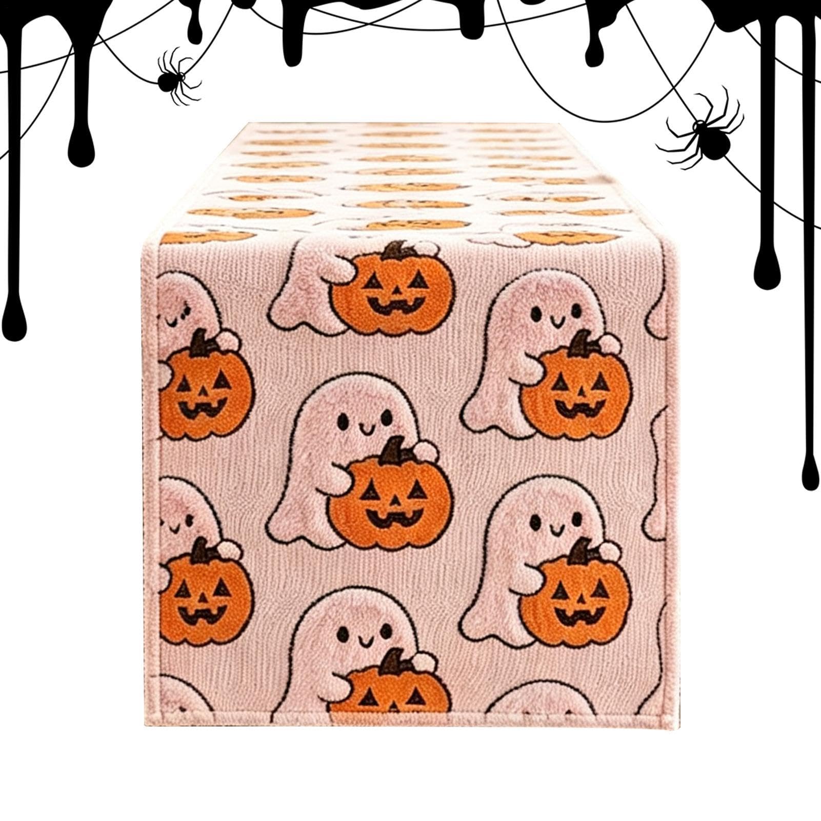 Camino de mesa Halloween 33x183cm impermeable y antideslizante para cenas
