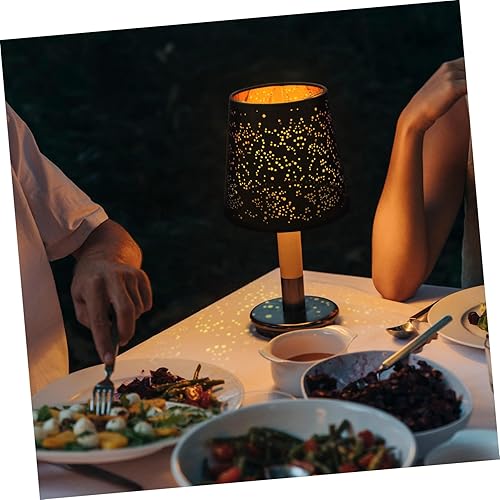 Miniatura 4 de Pantalla de lámpara de tela, pantalla de barril para lámpara pequeña, color negro, clip en la cubierta de la luz de la bombilla, cubierta de luz