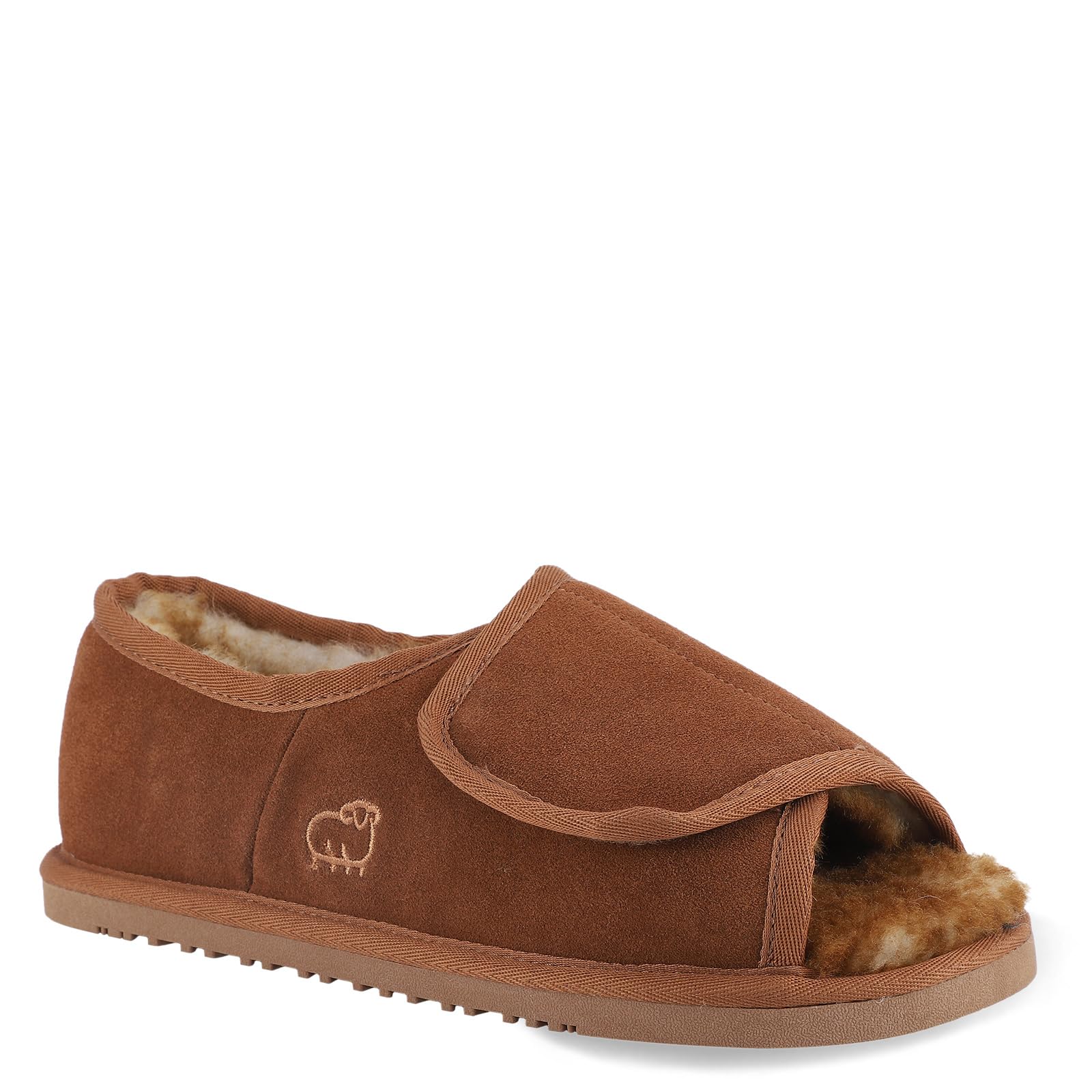 Lamo Footwear Mens Apma Open Toe Wrap Slippers Chestnut 10 D M US