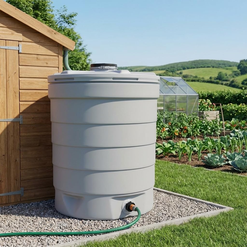 Deposito de Agua Polietileno 1000 Litros - Tanque de Agua Alimentario para Agua Potable 109x140 cm