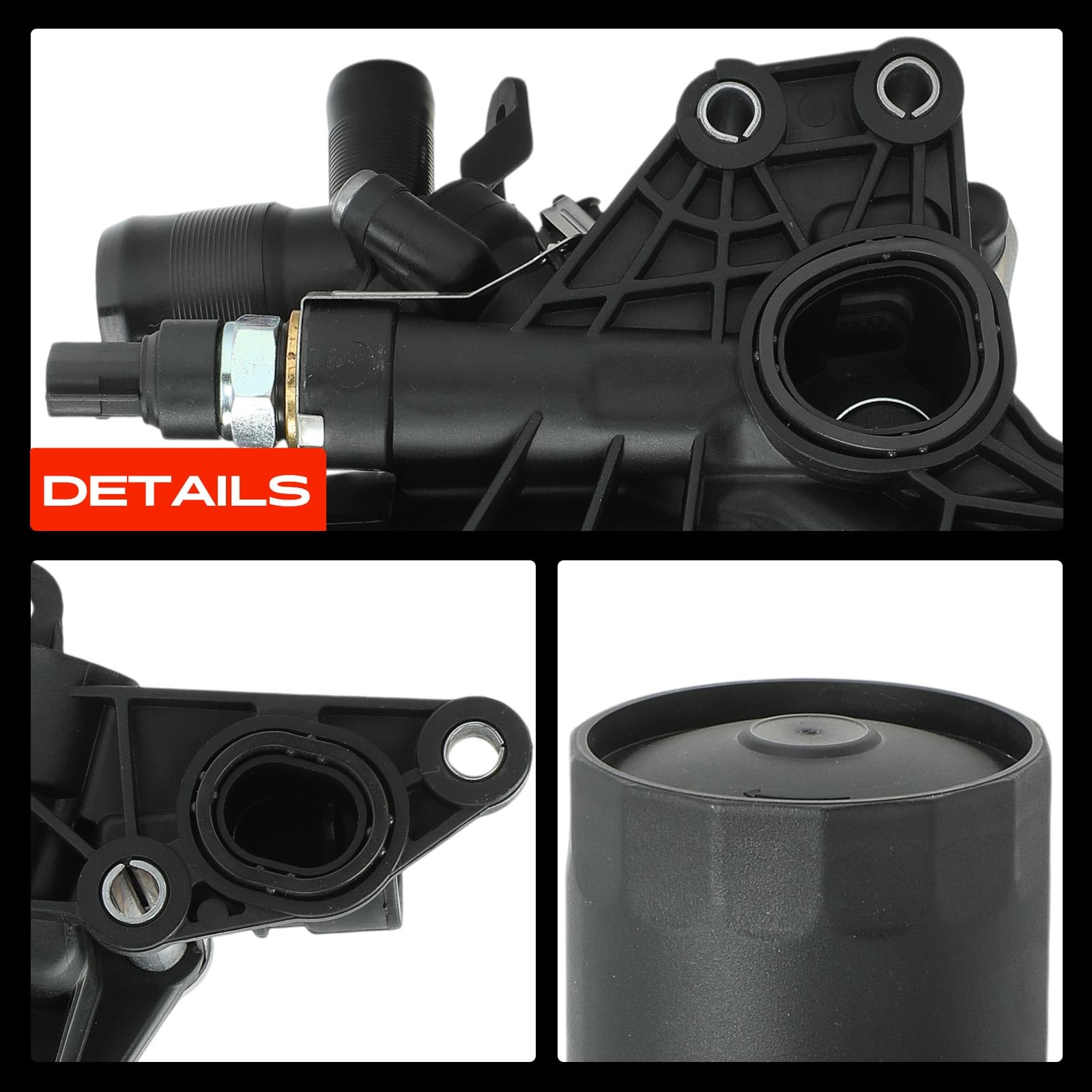 Frankberg Filtro dell'olio Radiatore dell'olio Compatibile con Qashqai II J11 1.5 dCi NV250 X61 dCi 115 95 213058627R 2130500Q0C