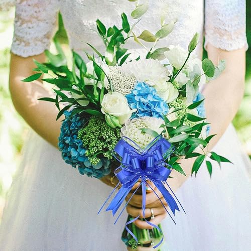 Miniatura 152 de WEWILUCK Lazos de regalo para regalos, lazos rosas para envolver regalos, lazos de regalo con cinta para bodas, despedidas de soltera y decoración