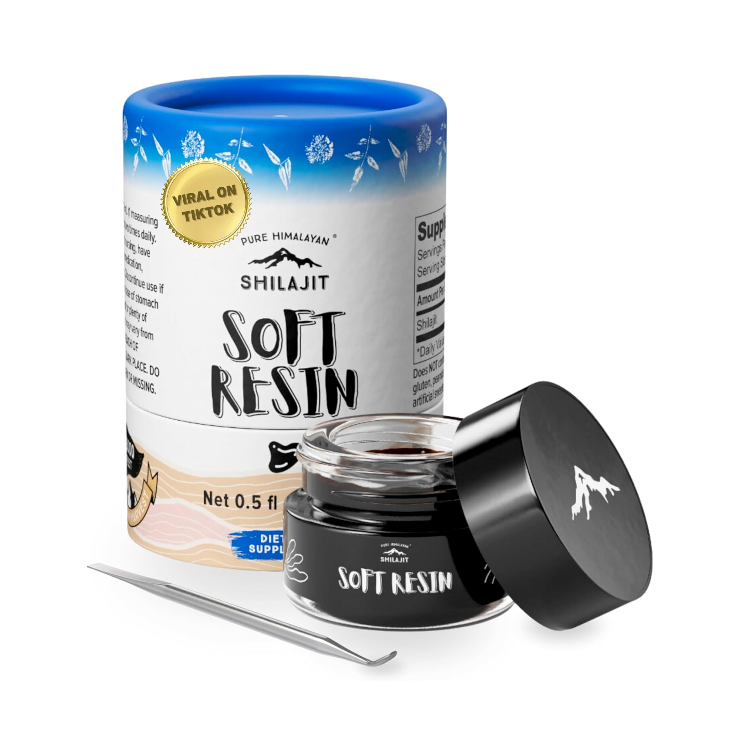 Soft Resin, Ayurvedic Rasayana Rejuvenation, Natural Source of Fulvic Acid, Includes Measuring Spoon - 15 ml / 0.5 fl oz (Pack of 1)