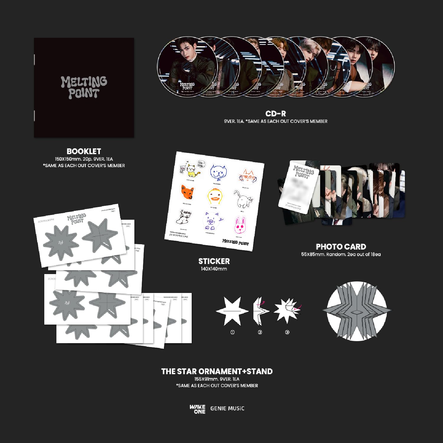 ZEROBASEONE - 2nd Mini Album [MELTING POINT] (DIGIPACK - RANDOM