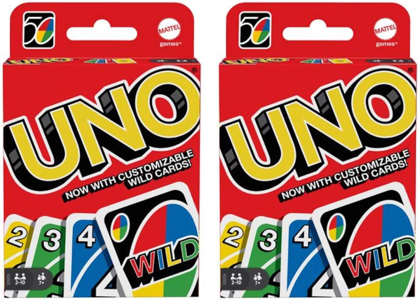 UNO Mattel 4347154784 Card Game 2 Pack, Red