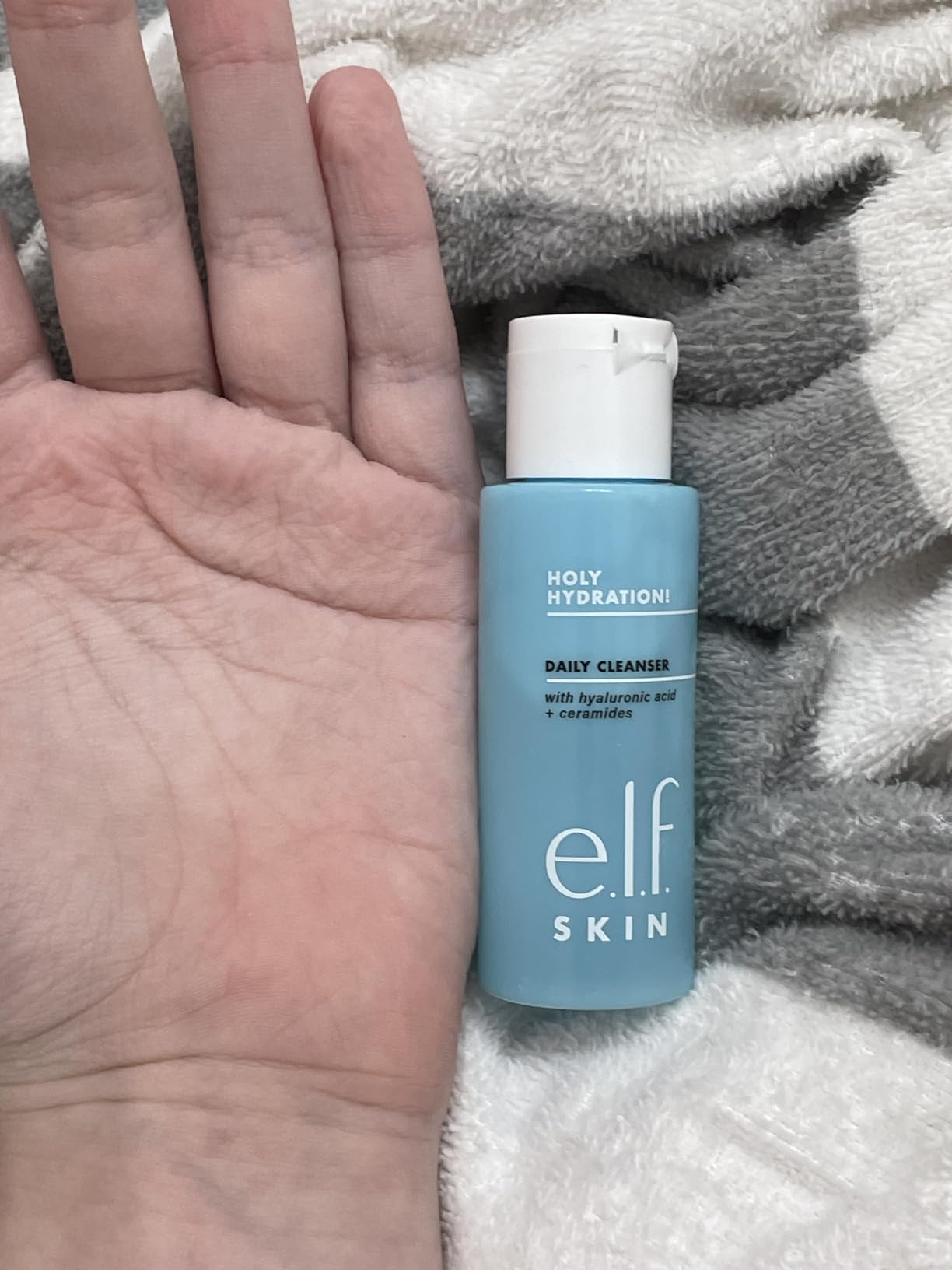 e.l.f. SKIN Holy Hydration! Hydrated Ever After Skincare Mini Kit, Cleanser, Makeup Remover, Moisturizer & Eye Cream For Hydrating Skin, Airplane-Friendly Sizes