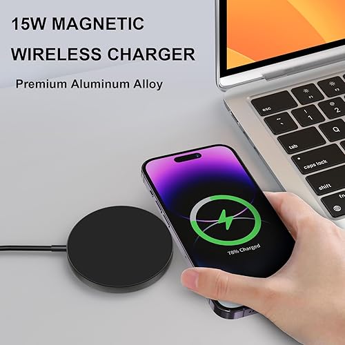 Miniatura 2 de Cargador MagSafe de 15 W, almohadilla de carga inalámbrica magnética para iPhone 17 16 15 14 13 12 Air Pro Max Plus miniAirPods 2 3 Pro, cargador