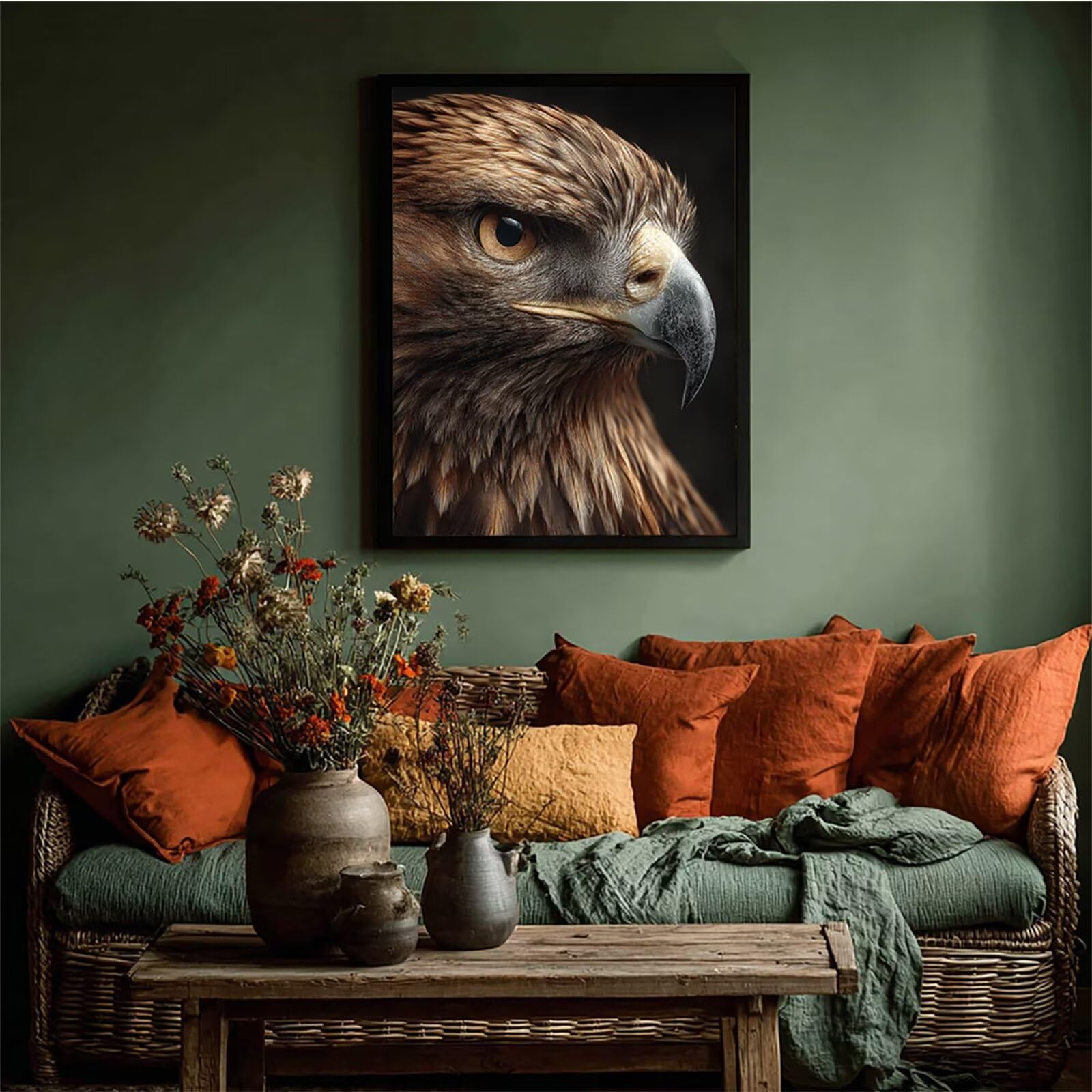 Malarstwo diamentowe 5D, dla dorosłych, orzeł, zestaw do malowania diamentami, dla początkujących, pełne nawiercenie, zestaw do majsterkowania, dla dorosłych, jesienna dekoracja do salonu, prezent