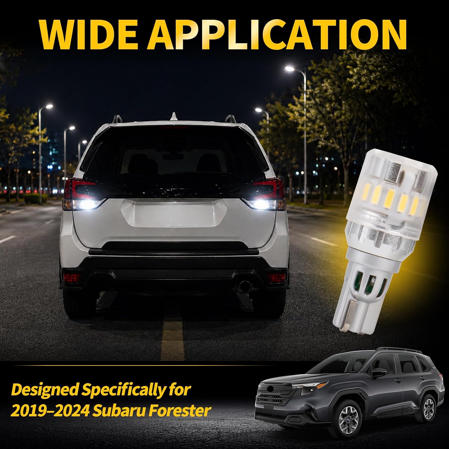4014 3030 LED Reverse Light Bulbs for Subaru Forester 2013-2024