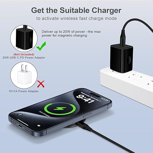 Miniatura 2 de Soporte de cargador magnético S25 Ultra inalámbrico, almohadilla de carga rápida para Samsung Galaxy S25+/S25/S24/S23/S22/S21, Z Fold 6/5, Z Flip