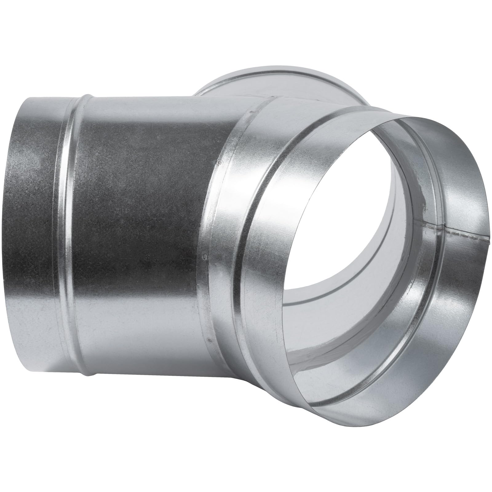 Divisor de conducto en forma de Y de 45° de diámetro de 8 x 8 x 8 pulgadas, conector de metal de 3 vías, acero galvanizado, adaptador de conducto, para ventilación de secadora, ventilador de