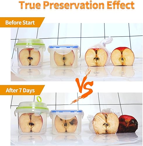 Miniatura 5 de Genteen Juego de recipientes de almacenamiento de alimentos al vacío, recipientes herméticos sellables para arroz, pasta y frijoles, paquete de 3