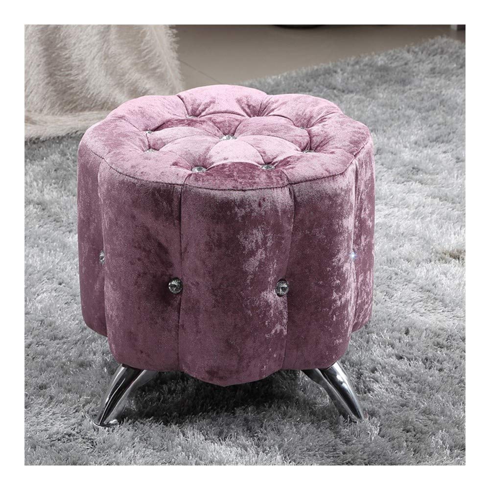 Tabouret petit repose-pied maison rembourré avec coffre de rangement intégré
