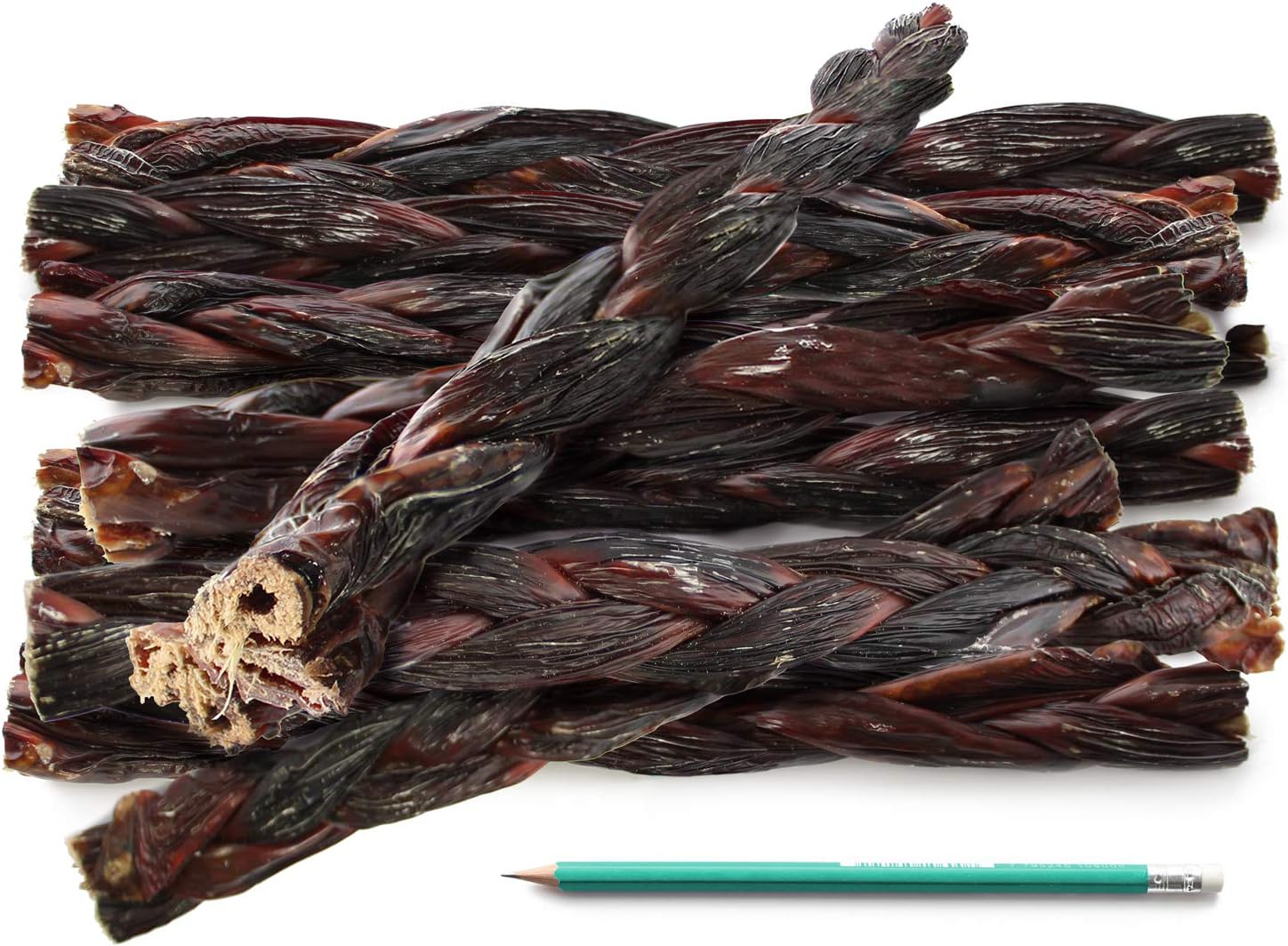 12" Braided Gullet Sticks For Dogs (30 count) | Natural Beef Sticks Jerky Chews For Dogs | Glucosamine Rich Dog Treats For Healthy Joints | Softer Than Bully Sticks | Supercan Made & Packaged