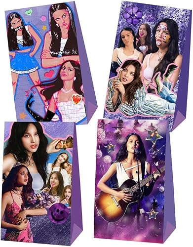 Miniatura 4 de 12 bolsas de regalo de fiesta Olivia, suministros de fiesta de cumpleaños Olivia para decoraciones de fiesta de Rodrigo