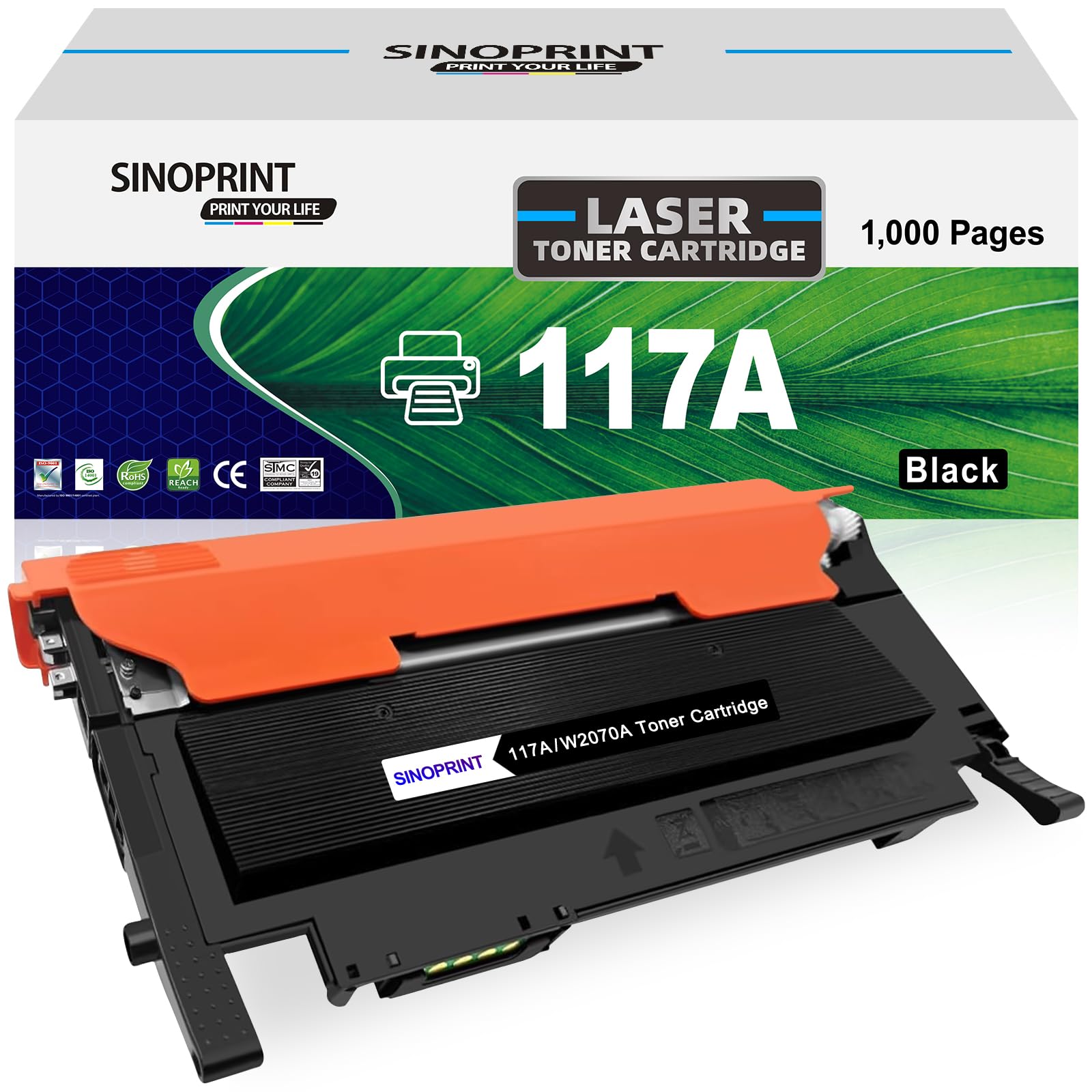 SINOPRINT Compatible 117A W2070A Toner Cartridge Replacement for MFP 179fnw 178nw Toner 150 150nw 150a Toner