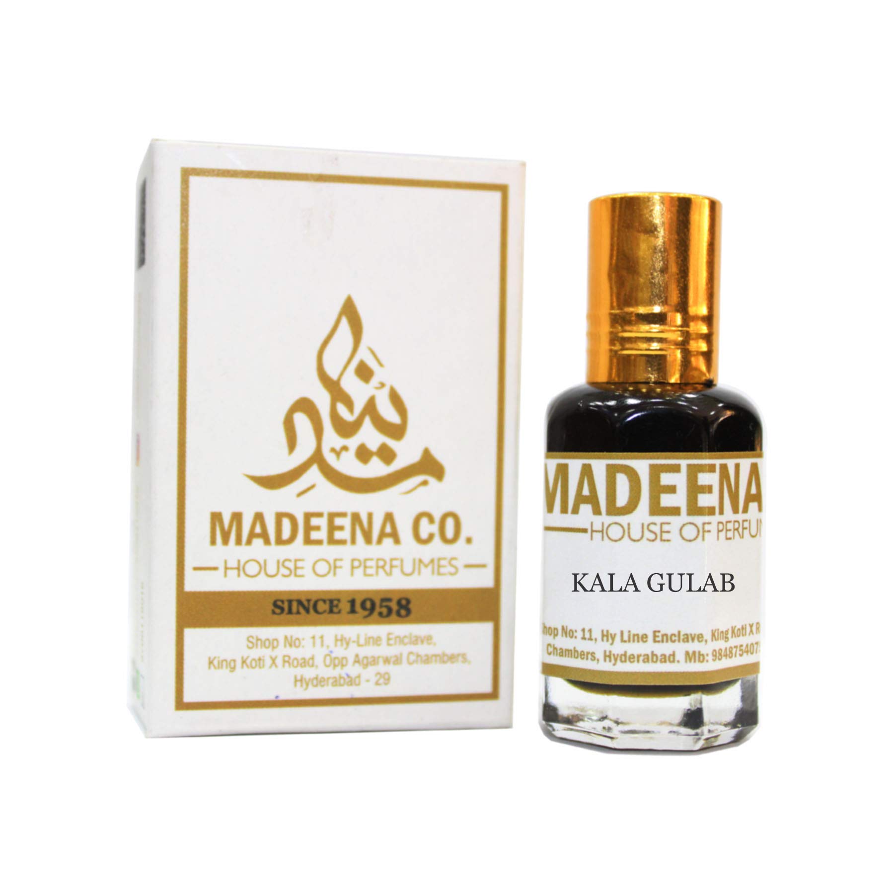 KALA GULAB (pack of two). MADEENA CO. Real & Natural Attar, 12 ML, Best Attar For Men, 100% Alcohol Free & Long Lasting Attar.-image-31