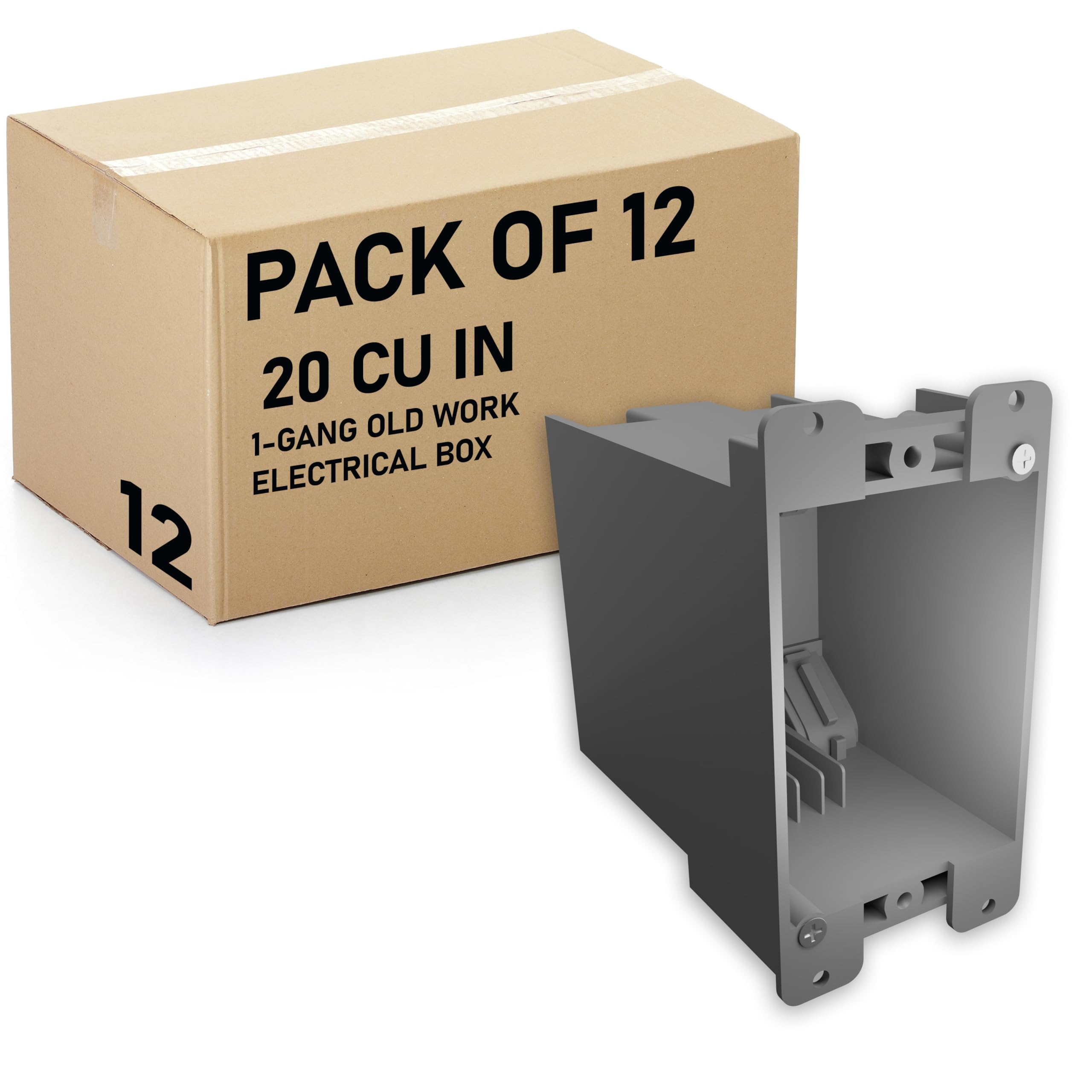 Shallow Electrical Box - 1-Gang PVC Remodel Box -14