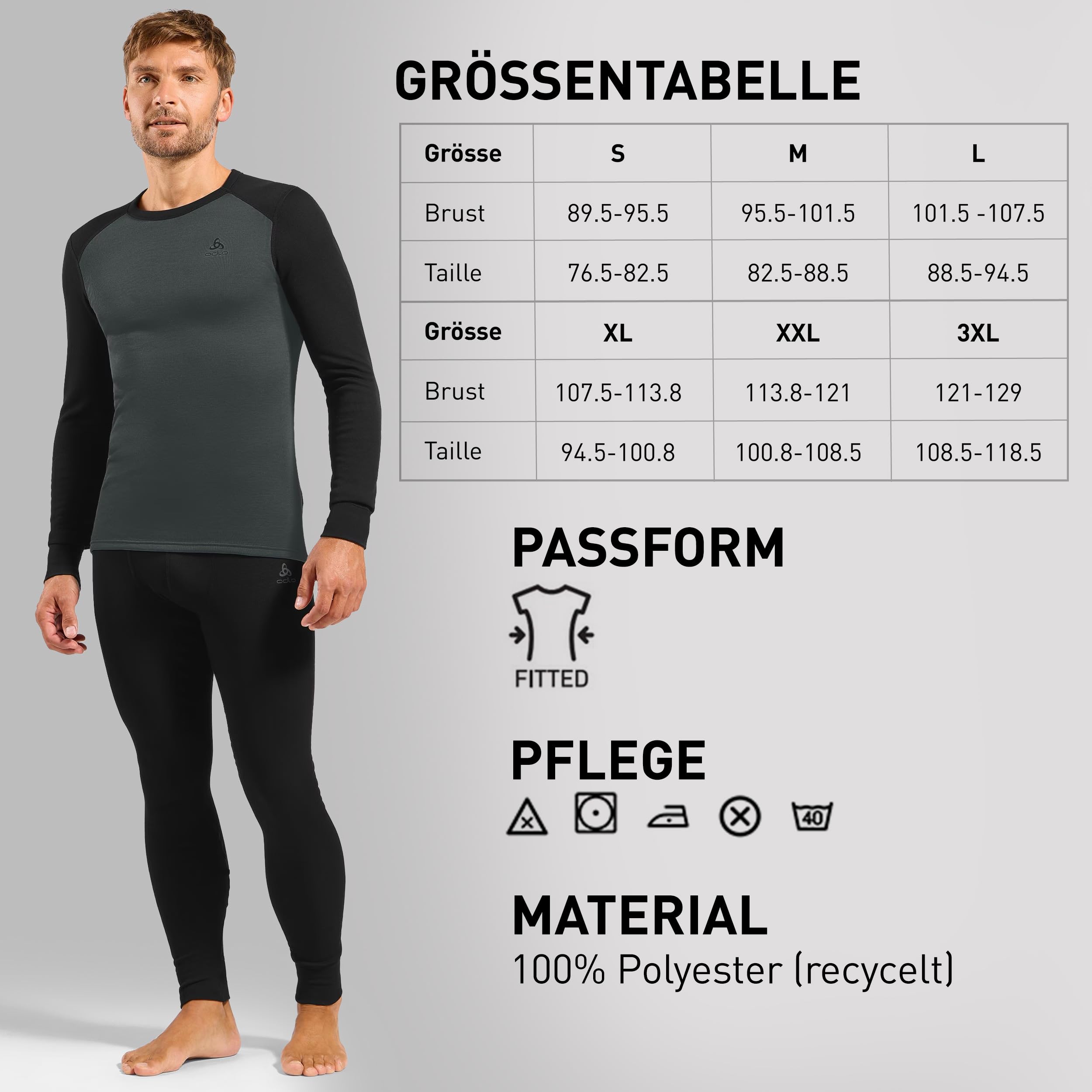 Odlo Herren Active Warm Eco Set
