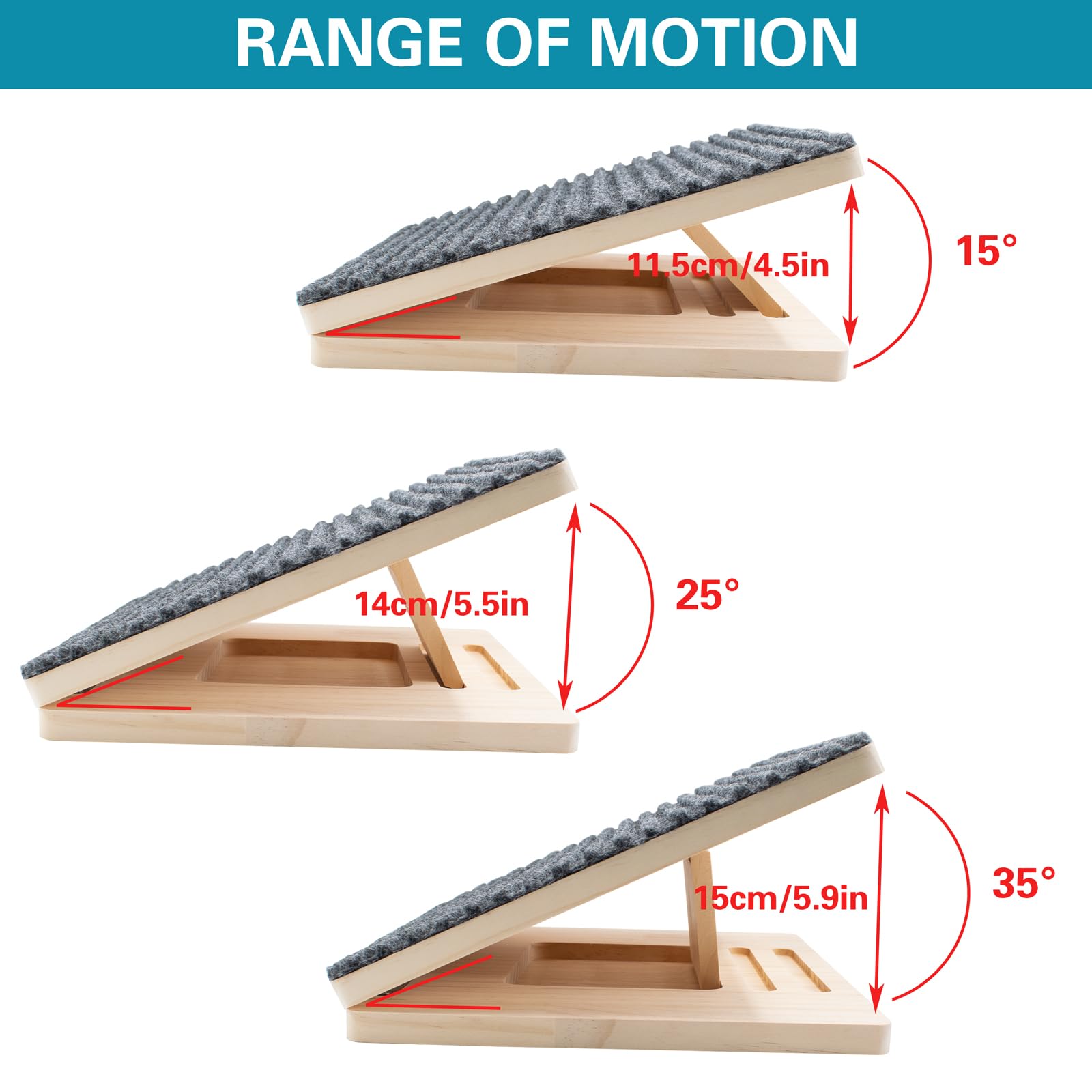 Rampe pour Chien en Bois pour Escaliers, Réglable avec Surface Antidérapante, Rampe d'Aide Pliable pour Petits Chiens et Chats