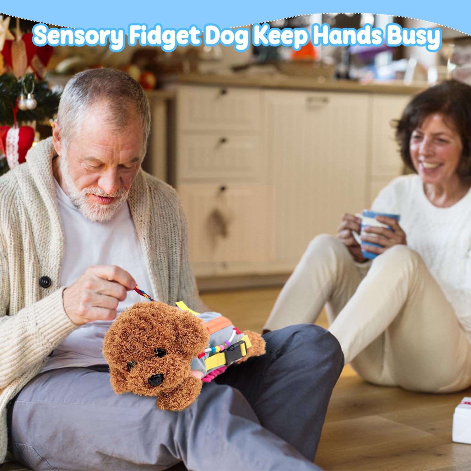 Couverture Sensorielle Anti-stress Pour Seniors - Alzheimer, Démence | Jouets Sensoriels Et Apaisants