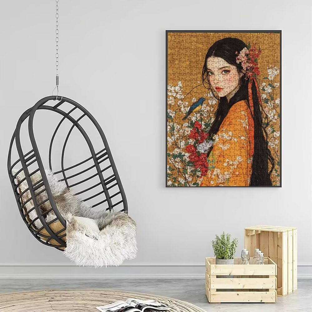 Puzzle 3000 Pezzi, Donna Uccello 3D Puzzle per Adulti Impegnativo, Educa Puzzles Artistico, Divertente E Stimolante Puzzles Decorativo per La Famiglia, Regalo e Decorazione Pareti DX0YL6-749
