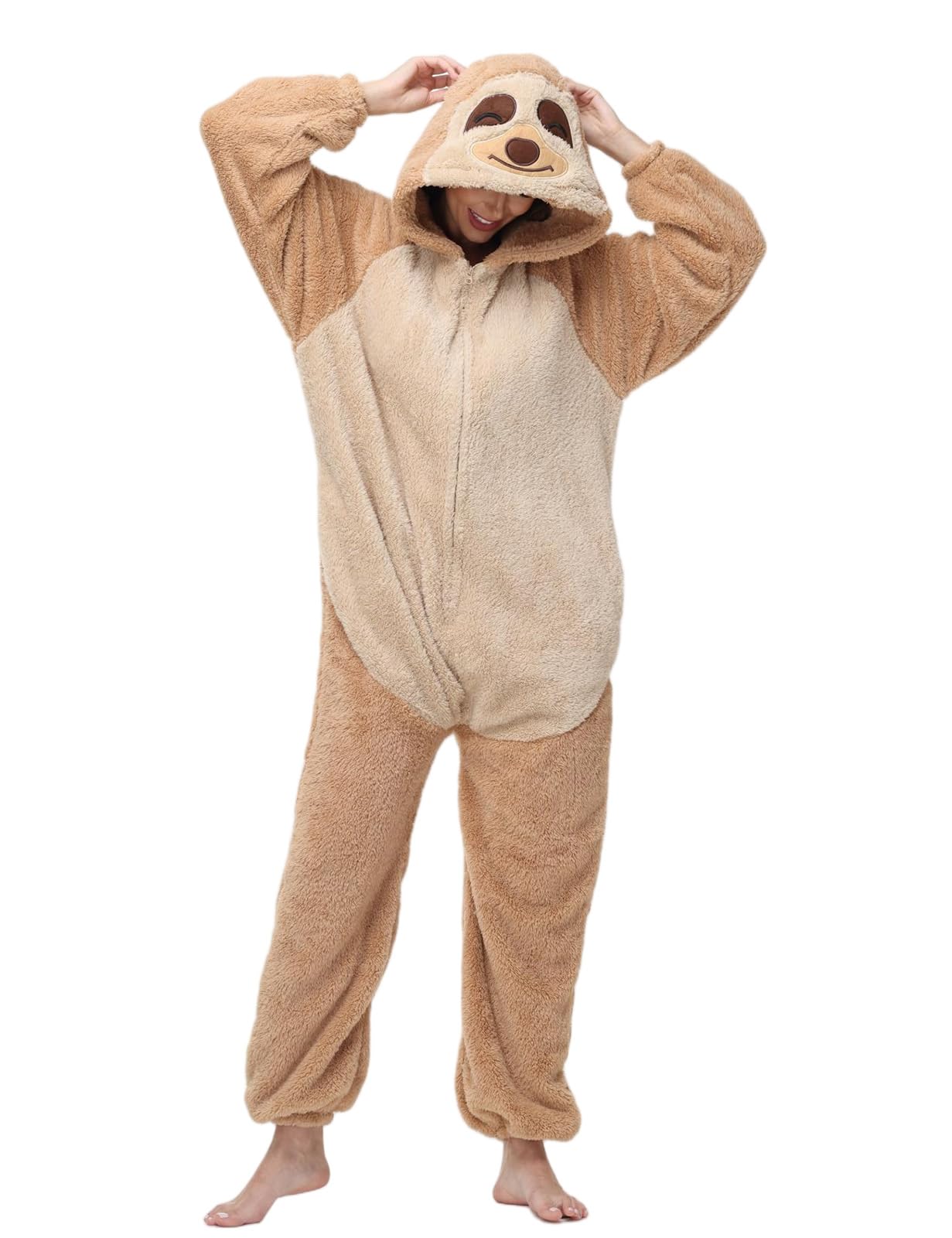Pyjama Femme Combinaison Vêtements Grenouillère Femme en Polaire Unisexe Animal Costume Homewear Party Onesie