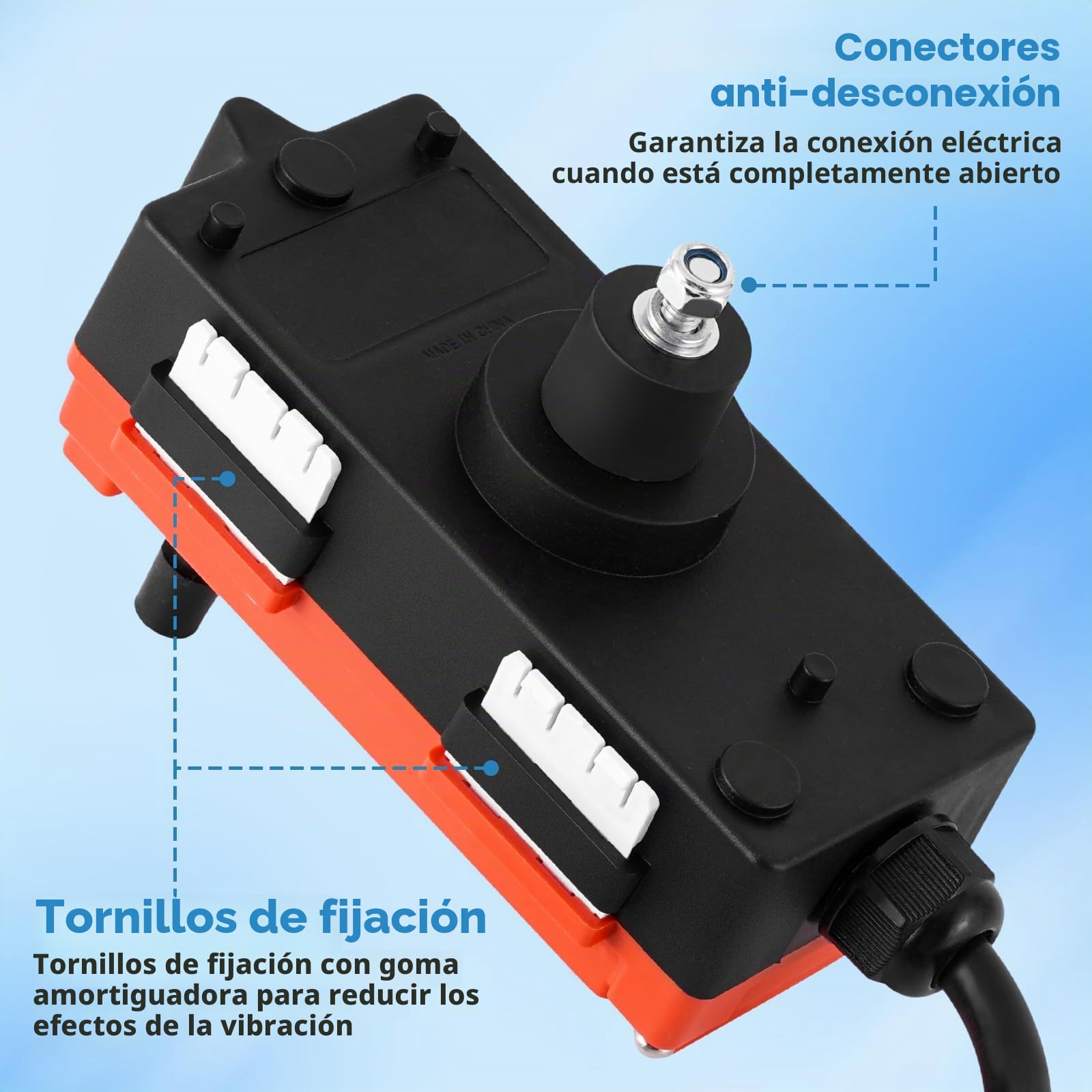 MXBAOHENG Mando para Grua F21-E1 24V (24-95V) Mando Grua Mando Puente Grua con 2 transmisores 1 receptor
